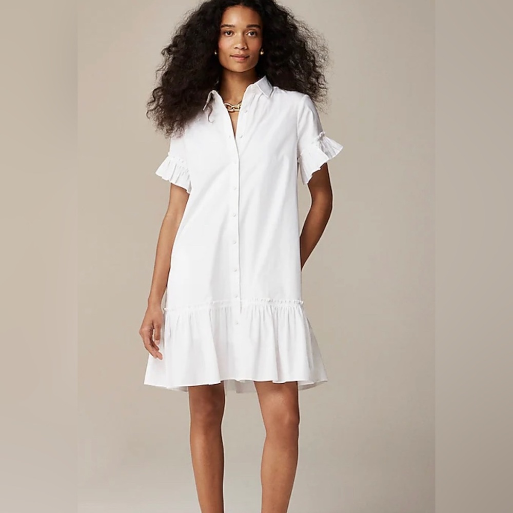NWT JCrew Amelia shirtdress in cotton poplin